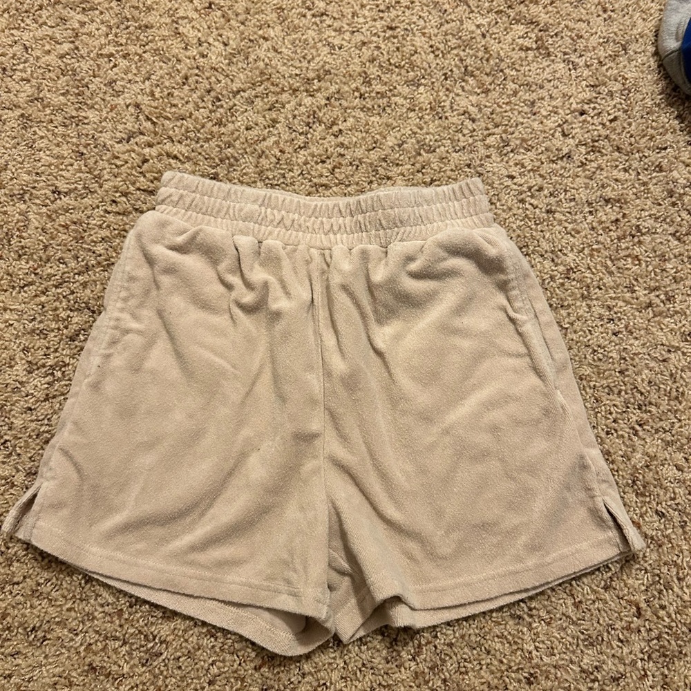 PLT terry cloth shorts